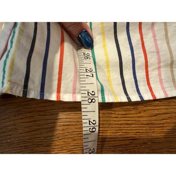 J.Crew Women’s Rainbow Button Front Cotton Midi Skirt Size Small Retro Style - Picture 9 of 9